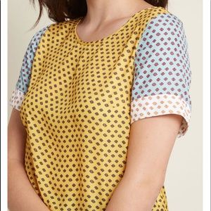 ModCloth Mixed Fresh Daily Blouse LARGE